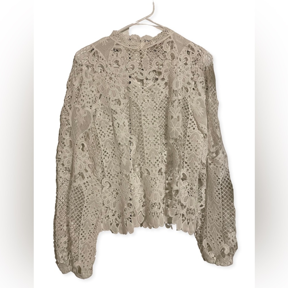 Vici Dolls Size L crochet blouse